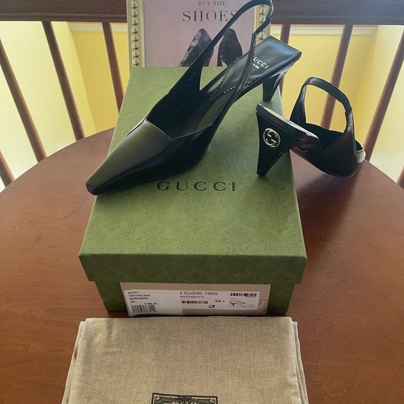 Gucci black slingback 3” heels (Authentic) - Picture 2 of 5